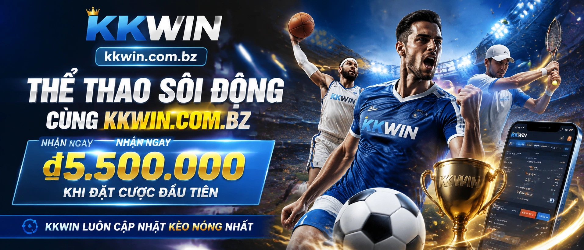 Kkwin giao diện website chính thức tối ưu cho mobile